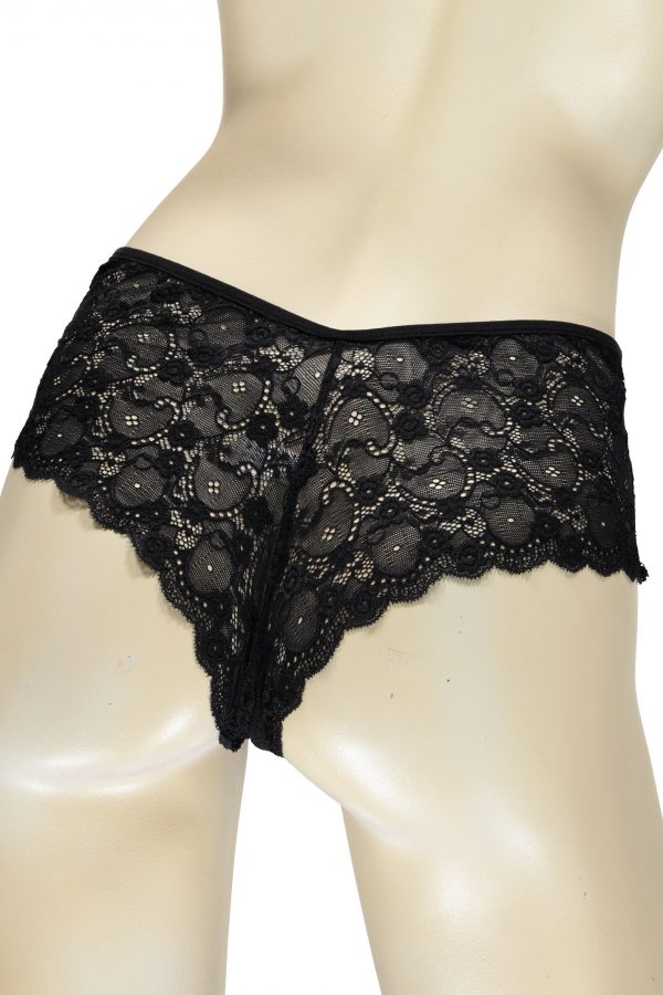 SHOP OUR LINGERIE LETTERS - BLACK BRALETTE & CRISSCROSS BRIEF SET ONLINE SOUTH AFRICA.