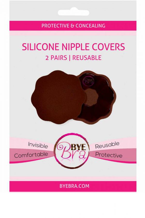 Bye Bra - Silicone Nipple Covers (2 pairs) - DARK-0