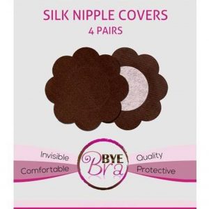 Bye Bra - Silk Nipple Covers (4 pairs) - DARK-0