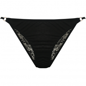 Lingerie Letters Black & Gold Brief