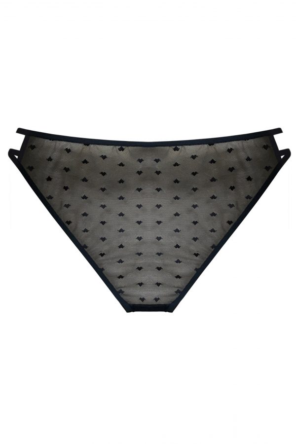 lingerie letters heart mesh briefs