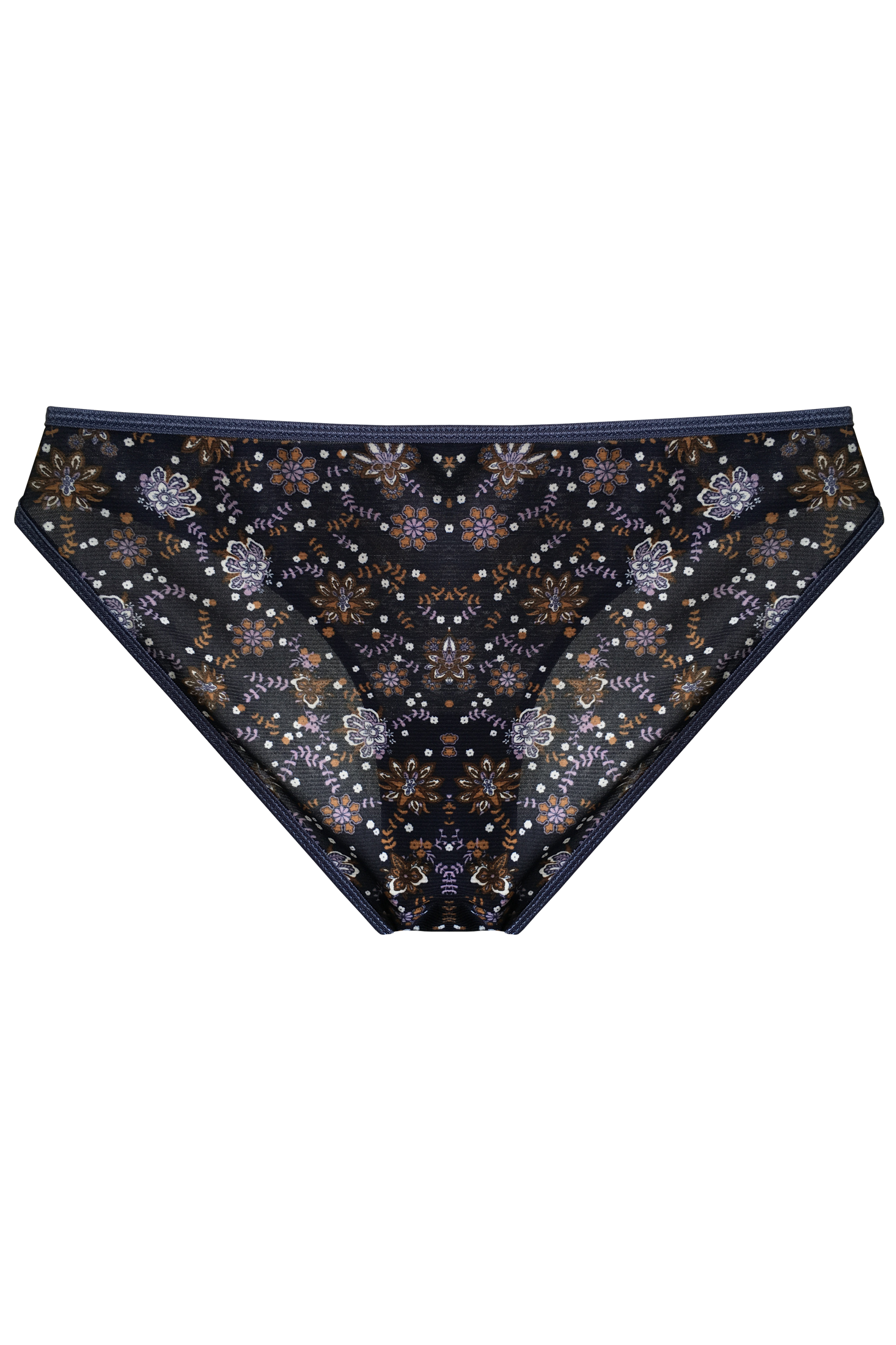 LL NAVY FLORAL BRIEF - Lingerie Letters