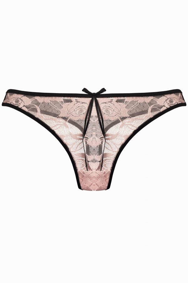 LL BLUSH THONG - Lingerie Letters