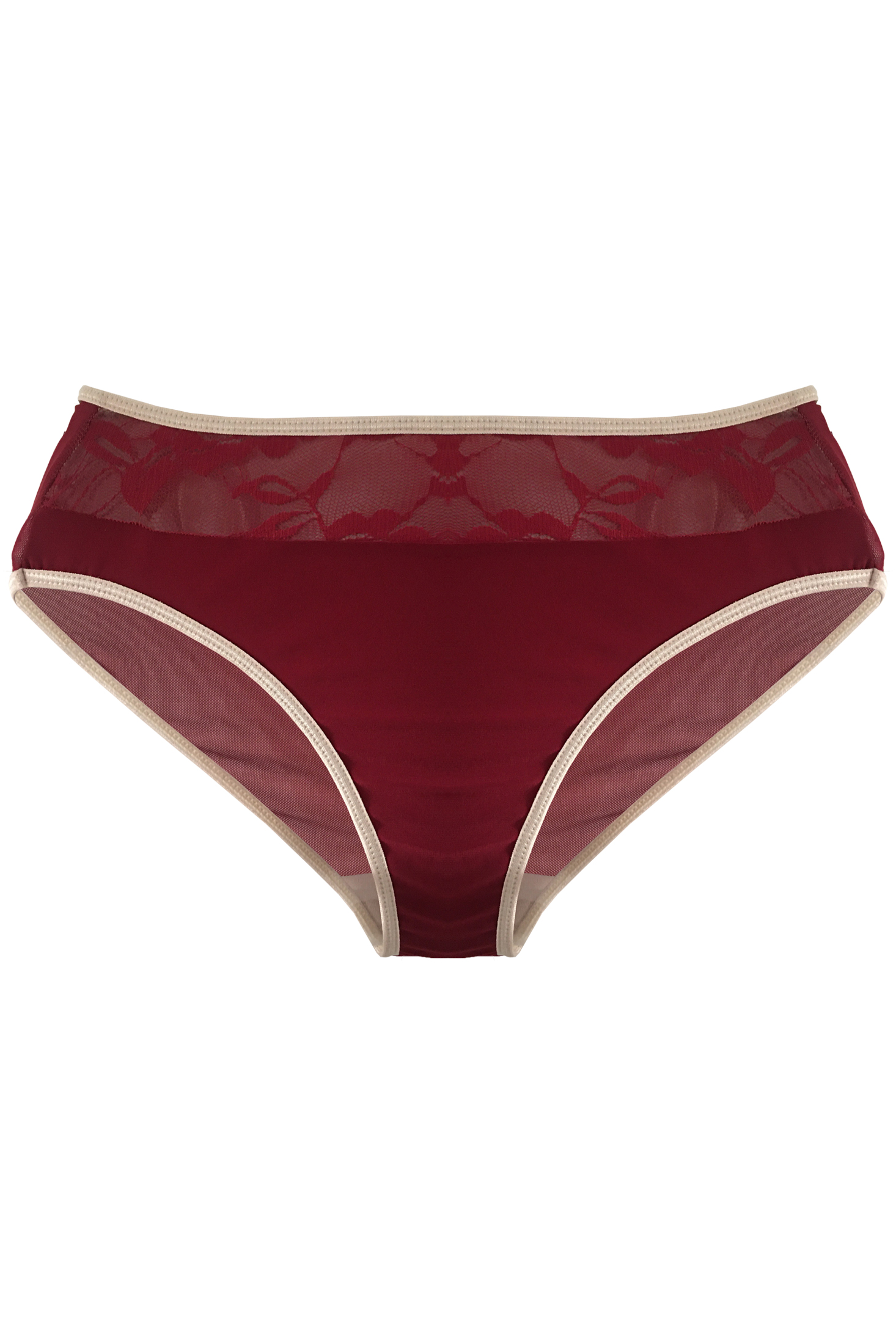 Lingerie Letters Red & Nude Brief - Shop Underwear Online