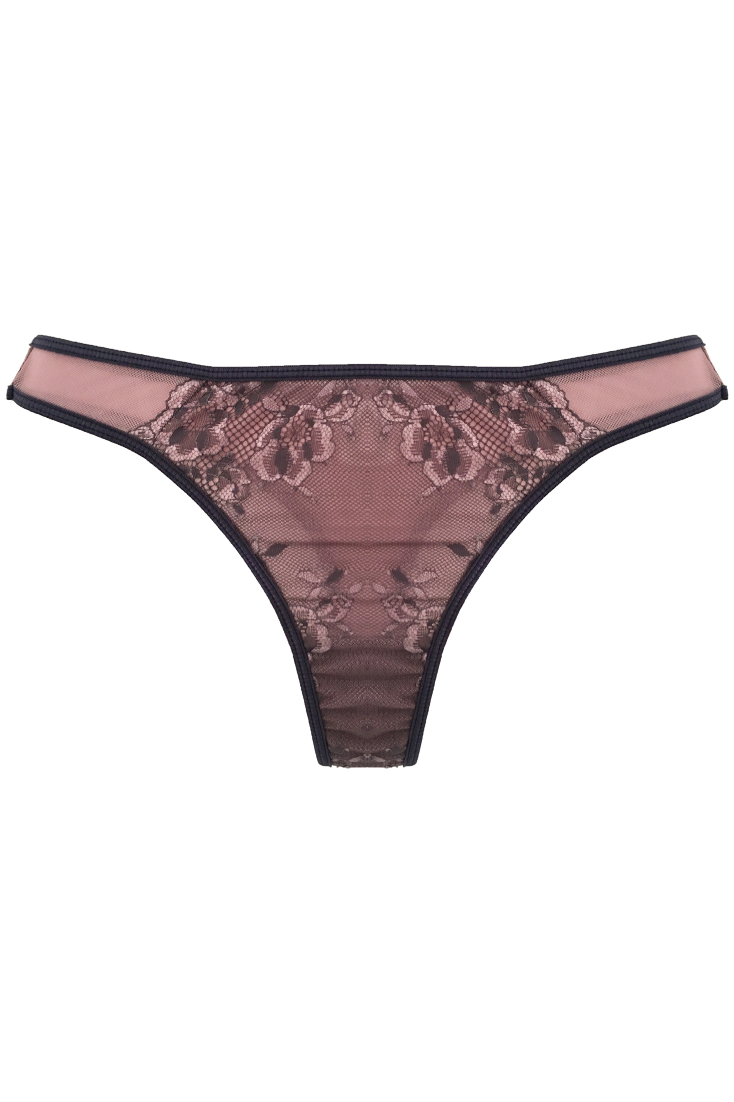 Lingerie Letters Dusty Pink & Grey Thong - Shop Underwear Online