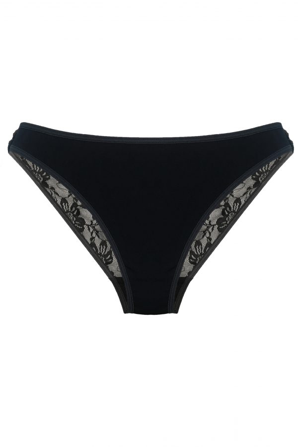 Lingerie Letters Women's Matt Black Brief