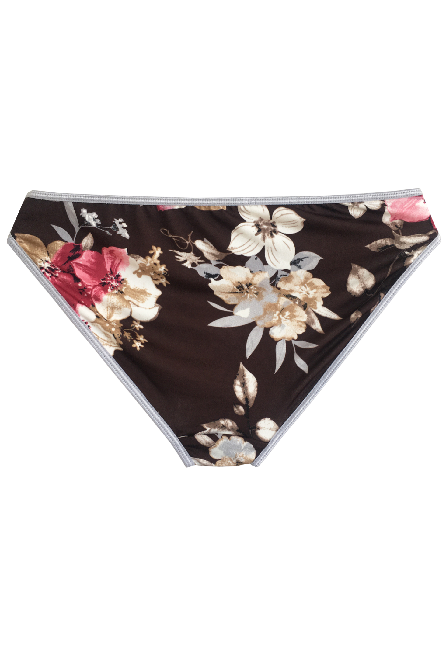 Lingerie Letters Brown Blooming Brief - Shop Underwear Online