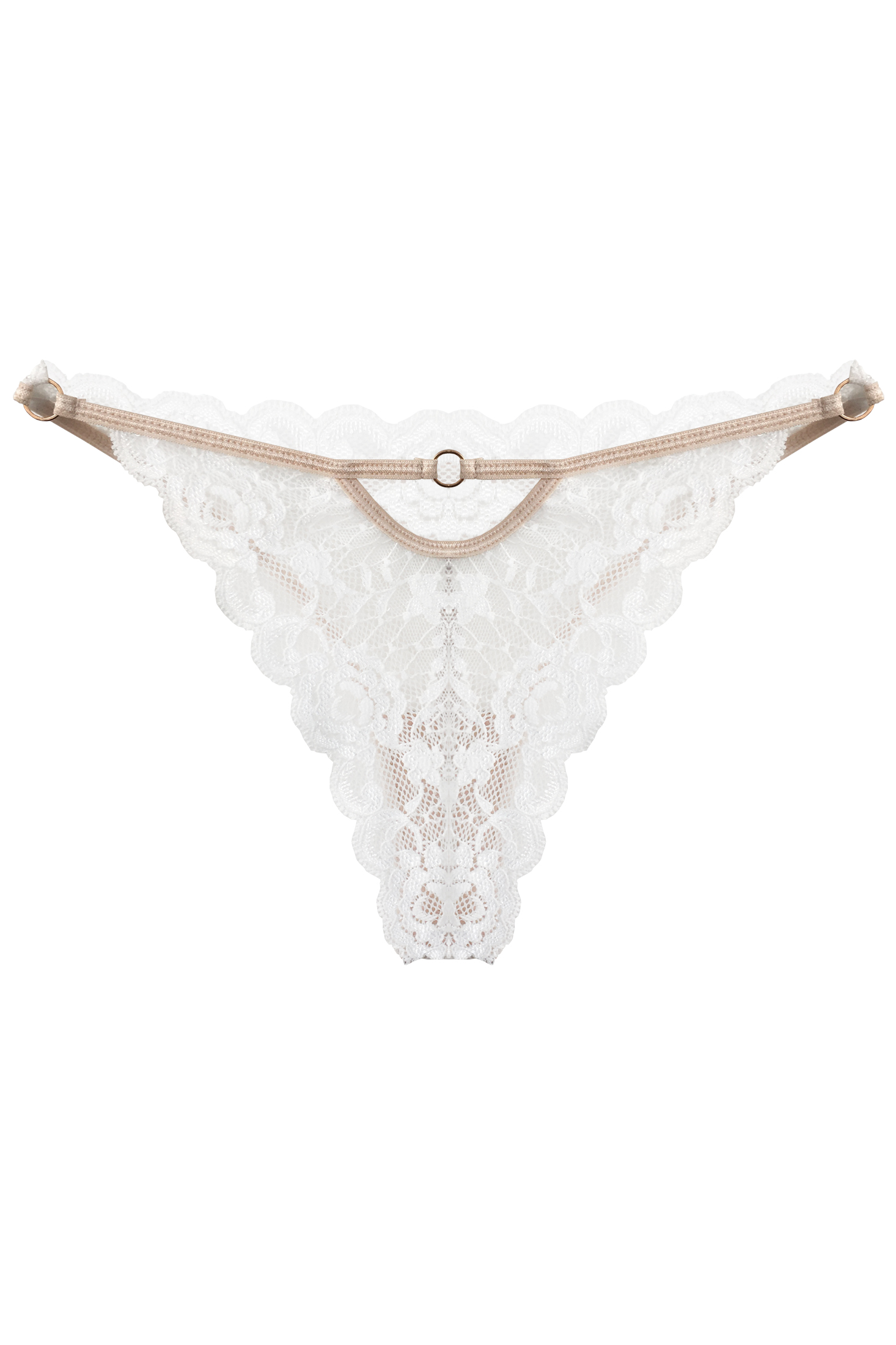 Lingerie Letters Cappuccino Thong - Women's Underwear Online