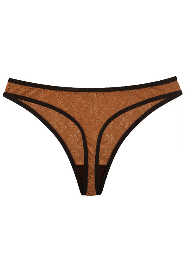 Lingerie Letters Women's Walnut Thong