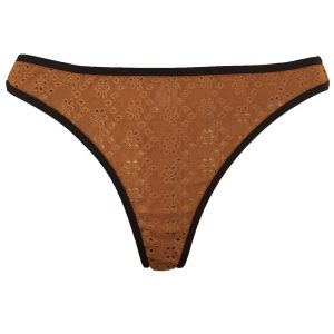 Lingerie Letters Women's Walnut Thong