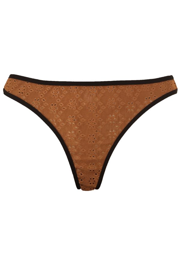 Lingerie Letters Women's Walnut Thong