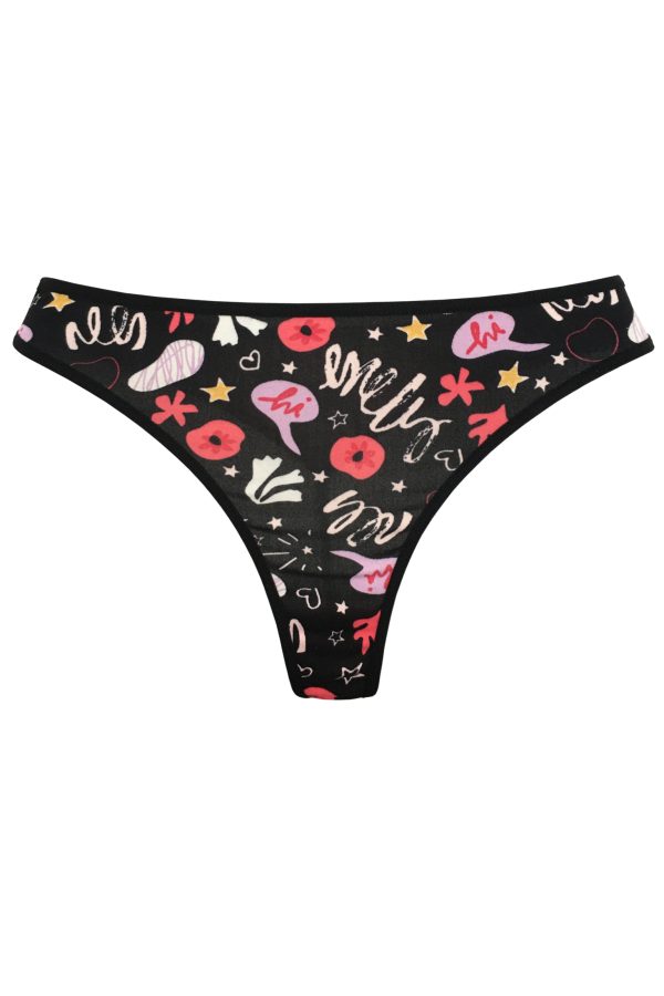 Lingerie Letters Women's Pajama Thong