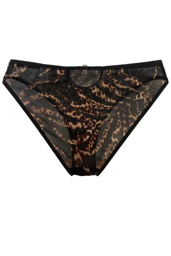 Lingerie Letters Ladies' Leopard Brief Back