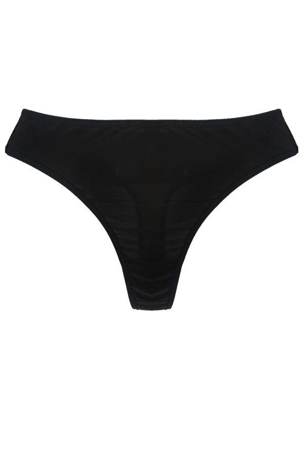 Lingerie Letters Noir Thong. Ladies' underwear designed and handmade with love in Cape Town, South African.