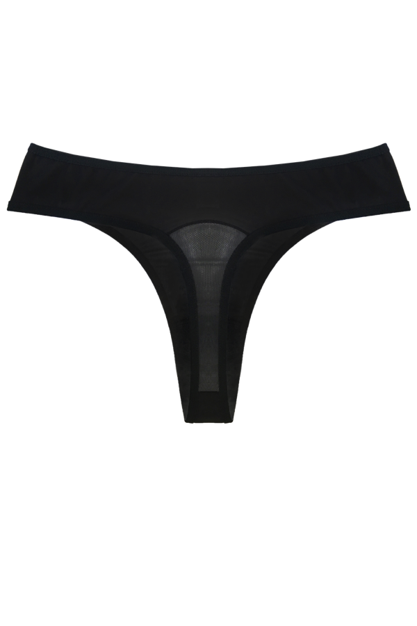 Lingerie Letters Noir Thong. Ladies' underwear designed and handmade with love in Cape Town, South African.
