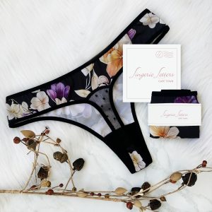 Lingerie Letters Peekaboo Thong